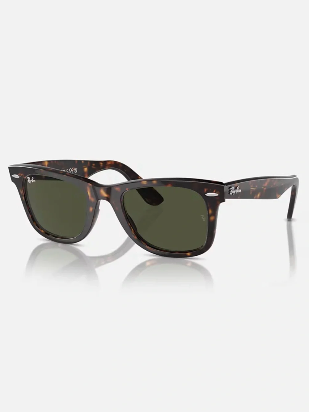 RAY-BAN | OS | RB2140 Wayfarer Classic Polished Havana Tortoiseshell Blue Lens